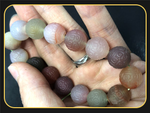 電腦玉石雕刻機 瑪瑙回紋珠珠子雕刻案例