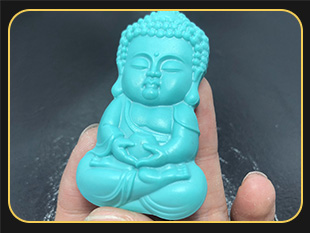 玉石自動雕刻機 翡翠牌子雙面雕刻案例