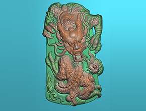 【龍牌】浮雕系列 翡翠雕刻機(jī)精雕圖紙下載_享刻