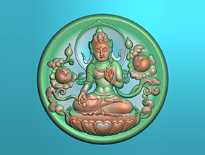 【度母】浮雕系列 玉雕雕刻機(jī)精度圖紙下載_享刻