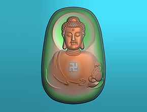 【佛祖】浮雕系列 蜜蠟文玩雕刻機(jī)電腦精雕圖