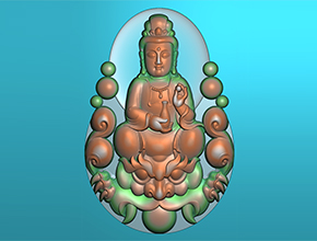 【玉雕觀音】浮雕系列 玉石雕刻機(jī)電腦精度圖下