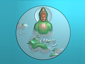 【玉雕觀音精品圖片】浮雕系列 玉石雕刻機(jī)電腦