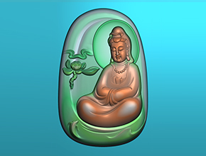 【玉雕觀音牌子圖片大全】浮雕系列 翡翠雕刻機(jī)