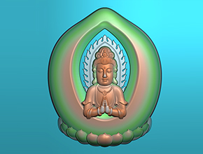 【玉雕觀音掛件圖案】浮雕系列 電腦玉雕機(jī)圖庫