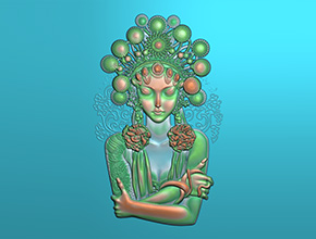 南紅雕刻京劇人物玉雕電腦圖紙下載-享刻雕刻機(jī)