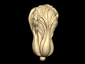 小白菜3D立體玉雕圖紙下載-享刻數(shù)控玉雕機(jī)廠家