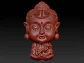 電腦精雕立體普賢菩薩佛像人物圖庫