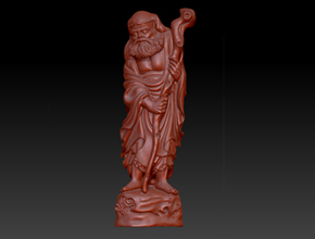 八仙3d人物玉石雕刻圖紙大全-享刻科技