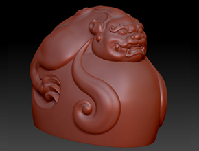 三維立體玉雕貔貅電腦圖案大全-享刻科技