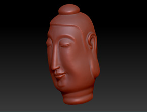 立體佛頭吊墜玉石精雕圖紙_雕刻機廠家