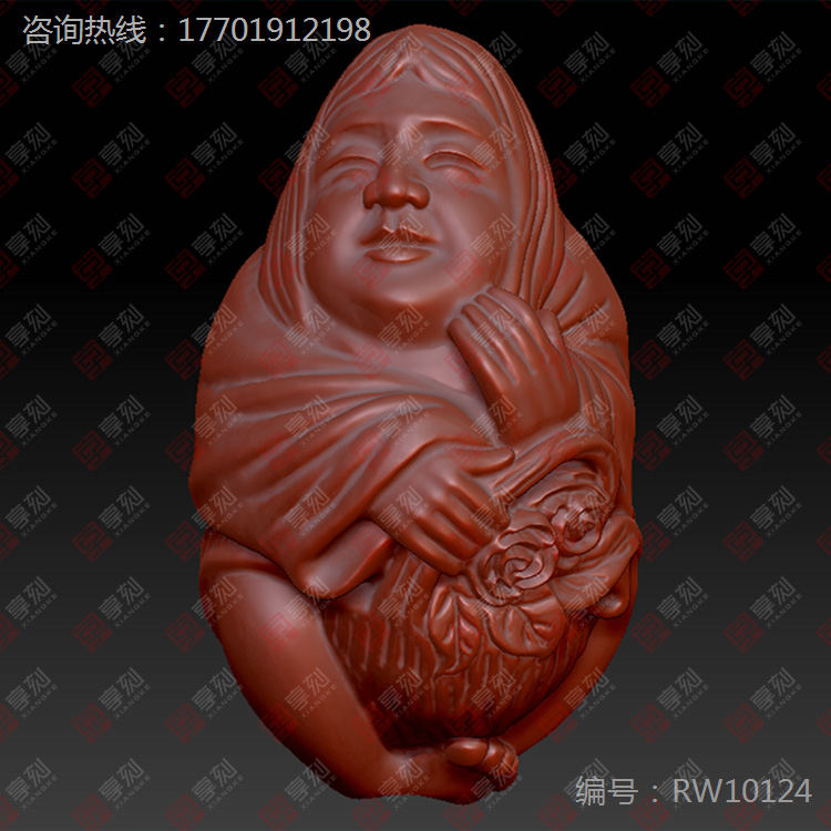 新橄欖核精雕圖