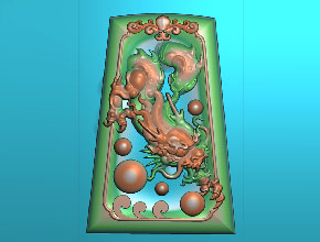 龍牌玉石精雕圖-享刻電腦工藝品雕刻機