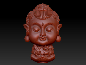 菩薩小擺件電腦圖案,3d玉雕雕刻機(jī)廠家