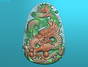 翡翠好看的龍牌圖案_享刻自動玉器雕刻機廠家