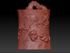 筆筒電腦精雕圖大全_數(shù)控玉雕機(jī)廠家