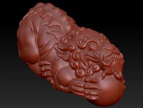 貔貅手把件精雕圖大全_數(shù)控玉雕機(jī)廠家