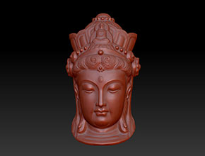 享刻電腦玉雕機(jī)圖庫中心_觀音立體吊墜精雕圖系