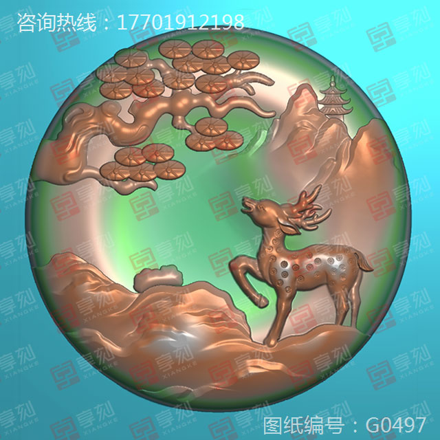 玉雕鹿圖案大全