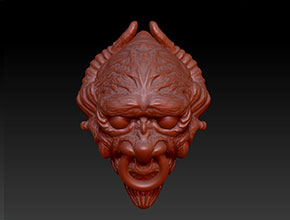 魔鬼飾品電腦雕刻精雕圖_享刻玉雕機廠家圖庫