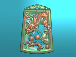 全自動(dòng)玉石雕刻機(jī)雕刻翡翠龍牌專(zhuān)欄圖紙下載