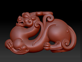 工藝品雕刻機(jī)廠家供應(yīng)_仿古獸石雕精雕圖紙下載