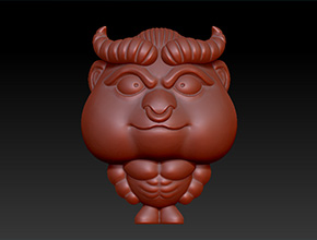 牛魔王工藝品精雕圖_立體工藝品雕刻機(jī)廠家