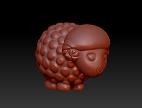 小綿羊石藝擺件精雕圖_小型石藝電腦雕刻機(jī)廠家