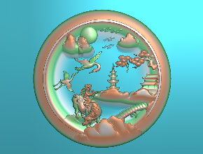 享刻玉雕機(jī)廠家好看的山水精雕圖下載_圖片