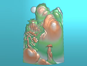 享刻碧玉山水掛件精雕圖案下載_玉雕工具生產(chǎn)廠