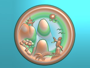 瑪瑙山水玉器雕刻圖紙下載_翡翠電腦雕刻機(jī)廠家