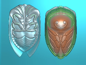 享刻仿古金蟬玉石吊墜精雕圖_翡翠吊墜雕刻機(jī)廠
