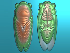 新款玉石金蟬精雕圖案_翡翠數(shù)控雕刻機(jī)廠家