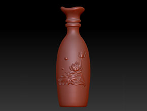 立體花瓶電腦精雕圖_享刻玉石雕刻機