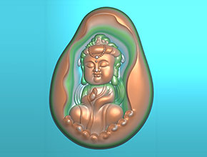 寶寶觀音佛玉石電腦雕刻圖紙下載_享刻玉石雕刻