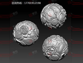 花瓣圓珠玉石電腦雕刻圖紙大全_享刻玉鼎雕刻機(jī)