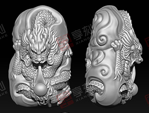 龍吐珠玉石雕刻加工圖案大全_享刻數(shù)控玉雕機(jī)廠