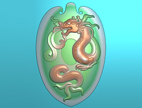 仿古龍碧玉雕刻圖案_享刻玉雕數(shù)控機品牌廠家