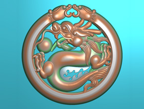 鏤空玉佩龍牌玉石雕刻圖紙_玉石雕刻工具廠家