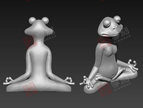 蛙人工藝品擺件電腦雕刻精雕圖_小型玉石雕刻機(jī)