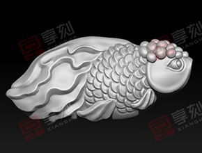 金魚玉石精雕圖大全下載_享刻數(shù)控玉雕機(jī)廠家