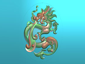 玉石仿古龍精雕圖_享刻玉鼎雕刻機(jī)廠家