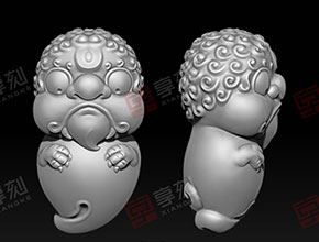 龍之九子玉石圓雕圖紙_玉鼎享刻雕刻機(jī)廠家