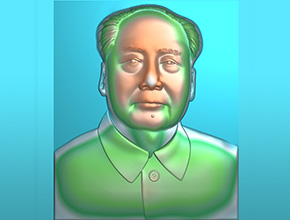 毛主席浮雕工藝品精雕圖_工藝品電腦雕刻機(jī)