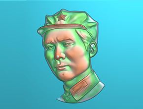 毛澤東工藝品精雕圖_銅工藝品小型雕刻機(jī)