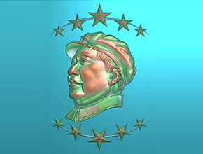 國(guó)家偉人頭像工藝品浮雕精雕圖_玉石雕刻機(jī)廠家