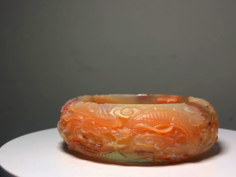 瑪瑙手鐲雕花電腦雕刻案例