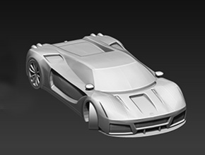 跑車模型精雕圖紙_小型CNC數(shù)控雕刻機廠家