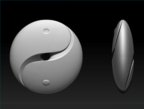 太極工藝品掛件玉器精雕圖_享刻小型工藝品雕刻