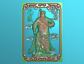 翡翠關(guān)公玉雕精雕圖紙_享刻三軸浮雕精雕機